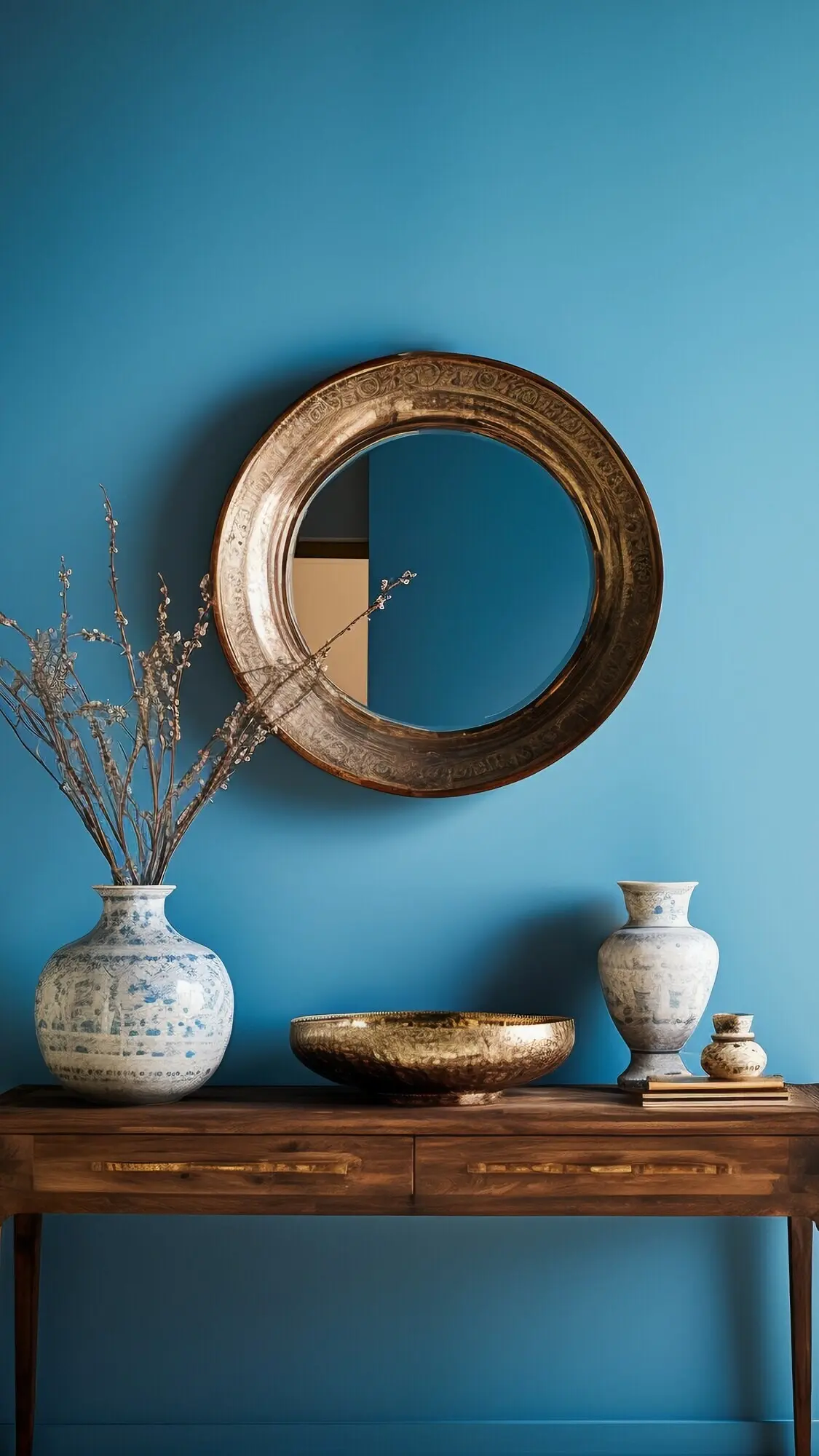 Blick auf einen modernen Eingangsbereich mit Innendekoration